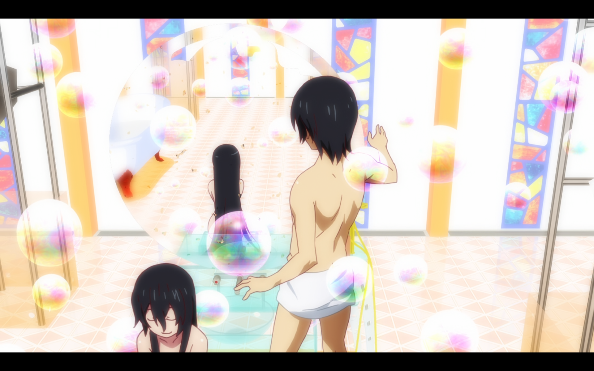 The mirror did not show him, just as one would expect of the immortal oddity known as 